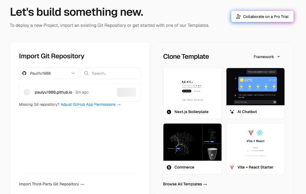 Import Your Project into Vercel Import Your Project into Vercel